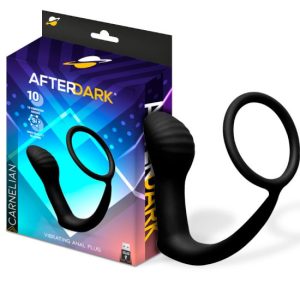 Anel c/vibração estimulador próstata AFTERDARK CARNELIAN