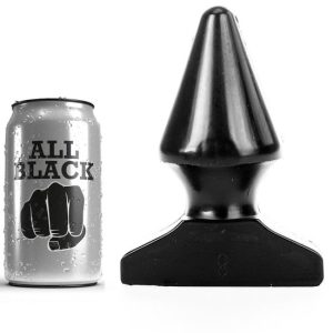 Plug anal gigante ALL BLACK 17x8CM