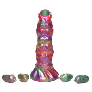 22.85x4.55cm Dildo silicone LARVA OVIPOSITOR c/ovos