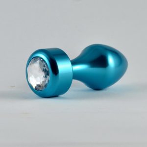 Plug de luxo LOVETOY AZUL ROSEBUD 8cm x 3cm