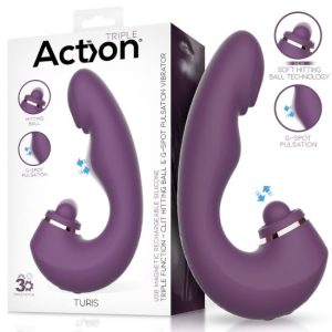 16x3.4cm Vibrador c/pulsação TURIS