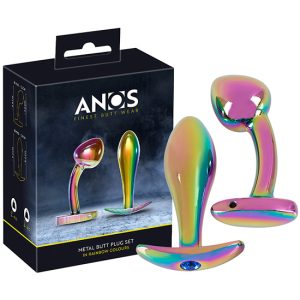 2 Plugs de Metal Rainbow