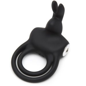 Anel pénis e testículos recarregável HAPPY RABBIT Negro