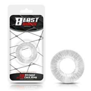 Anel Beast STRIPED 1.9 CM Transparente