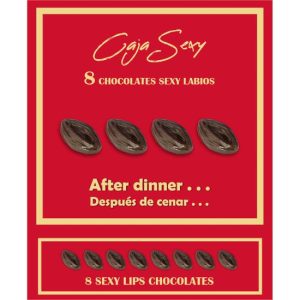Caixa 8 chocolates vagina