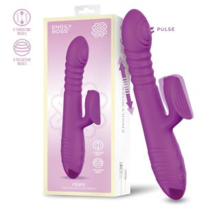23.5x3.7cm Vibrador c/pulsação e cima/baixo FENYX
