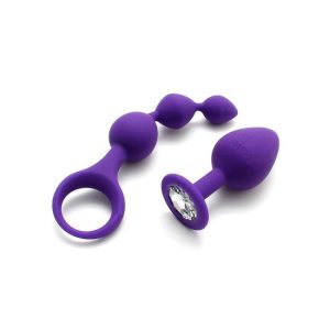 Corrente e plug anal BARCELONA Lilás