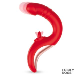 19.9x3.7cm Vibrador c/lingua DRAKO