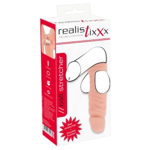Dildo dupla penetração esticador testículos Realistixxx