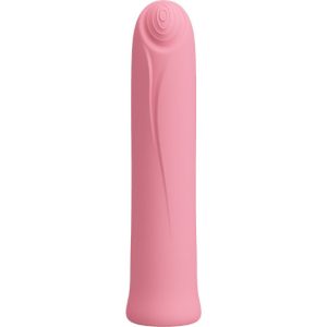 10.3×2.1cm Mini vibrador recarregável CURTIS Rosa