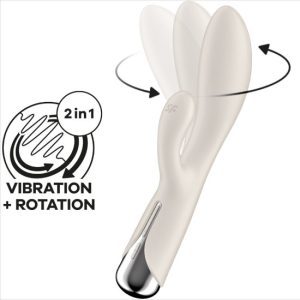 Vibrador SATISFYER - SPINNING RABBIT 1 Bege