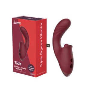 17.8x4cm Vibrador c/cima e baixo e pulsação TIDE