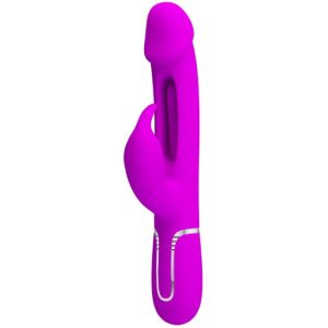 23.2x3.7cm Vibrador 3 em 1 KAMPAS Lilás