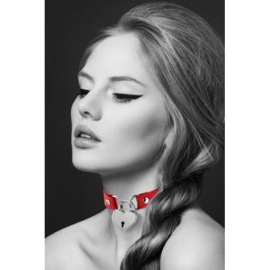 Colar Bijoux coração vermelho
