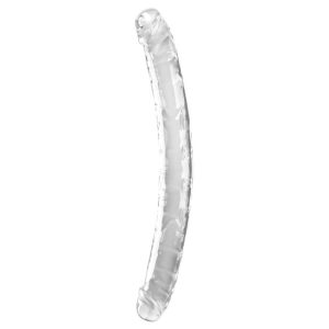 46x4.3cm Dildo duplo transparente King Cock