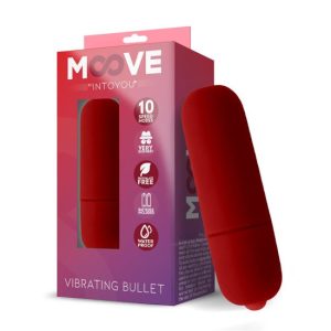 Bala vibradora MOOVE 10 VELOCIDADES Vermelha