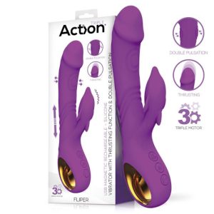 23x3.7cm Vibrador c/cima e baixo ACTION FLIPER