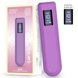 Bala vibradora recarregável DIGITAL WHIM 12.9 CM