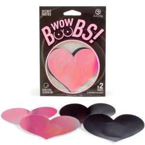 Tapa mamilos SECRET PLAY – WOW BOOBS Corações