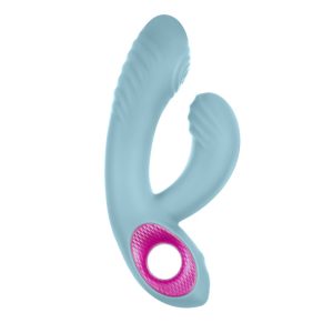17x3.8cm Vibrador Rabbit CORA Turquesa