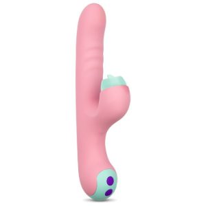 23x3.2cm Vibrador DAISY c/estimulador clitóris