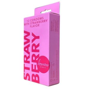 Preservativos morango LOOVARA 12 unidades 53mm