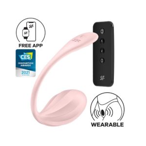 Estimulador ponto G p/cueca RIBBED PETAL c/comando Rosa