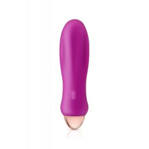 12.5x3.2cm MINI VIBRADOR recarregável ROCKET ROSA