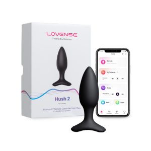 Plug anal c/vibração e app LOVENSE HUSH 2 - 2,54 CM