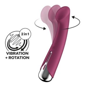 Vibrador c/rotação SATISFYER SPINNING G-SPOT 1 Vermelho