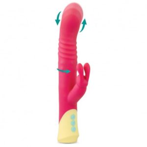 24.5x3.5cm Vibrador cima e baixo e rotação PONNY
