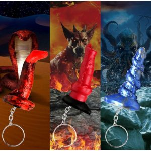 Conjunto de 3 porta-chaves CREATURE COCKS