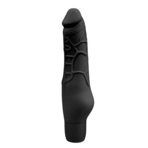 19x5cm VIBRADOR REALISTICO NEGRO