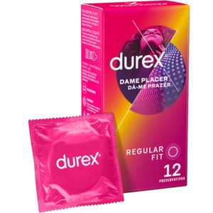 Preservativos estriados Durex dá-me prazer 12 UNIDADES