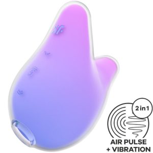 Sugador ar e vibrador SATISFYER - MERMAID VIBES Violeta