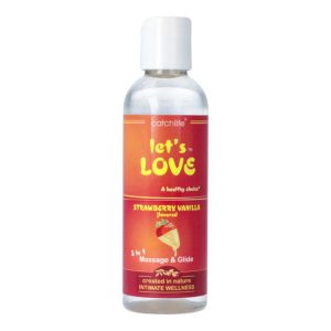 Lubrificante/Óleo LET’S LOVE Morango/Baunilha 100ml