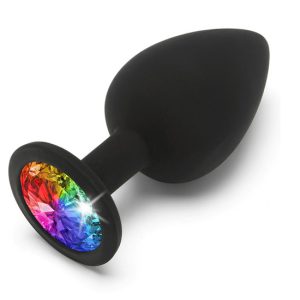 Plug Anal Jóia Rainbow Booty Pequeno - Em Stock