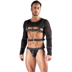Conjunto Jock, top e arnês de peito Sven