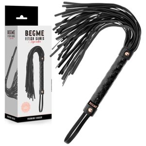 Flogger de Couro Preto Vegan