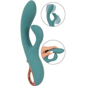 22.5x3.6cm Magician Vibrador c/ Estimulador USB Recarregável