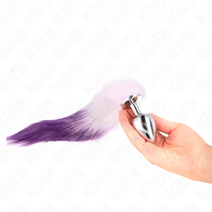 Plug c/cauda 10x4Cm Violeta c/cauda 40Cm