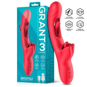 24.3x3.3cm Vibrador c/flipping e lingua 360º Grant