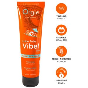 Gel Lube Vibratório Comestível Sex On The Beach 100ml - Em Stock