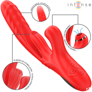 27x3.4cm Vibrador c/impulso e sugador KAROL