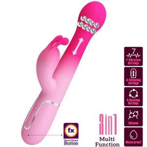 22.6x3.7cm Vibrador c/sobe e desce e rotação DEJON