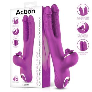 22.6x4.2cm Vibrador duplo Nico