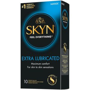 10 Preservativos sem Latex Skyn Extra-Lubrificados