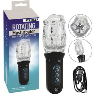 Masturbador Rotativo Boca USB Recarregável