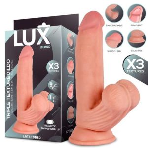 23.5x5cm Dildo de tripla densidade LUX Bernd