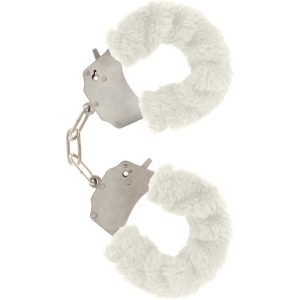 Algemas de Metal cobertas de Peluche Branco